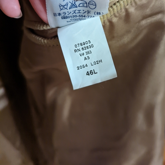 Men's tan corduroy sports coat size 46L - Picture 3 of 4